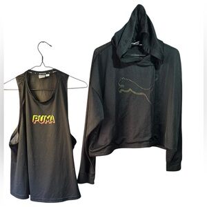 Bundle - 2 Black Puma Workout Tops